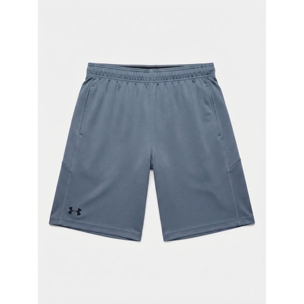 Under Armour HeatGear Mens Medium Blue Athletic Shorts Logo Workout Gym Loose M
